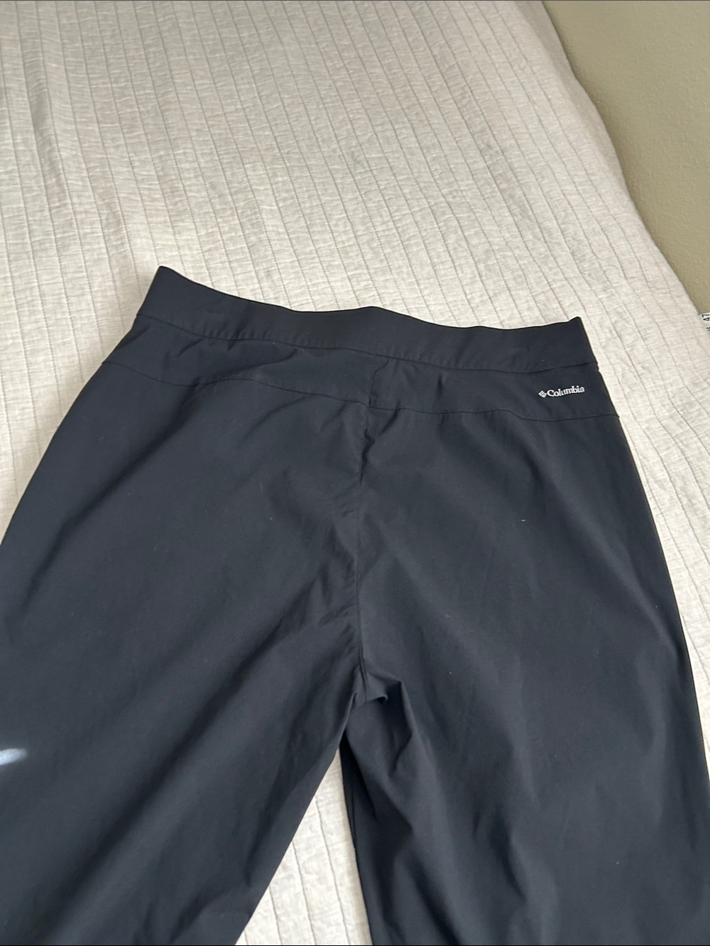 Columbia black nylon pull on outdoor hiking, casual pants XL - Picture 8 of 12